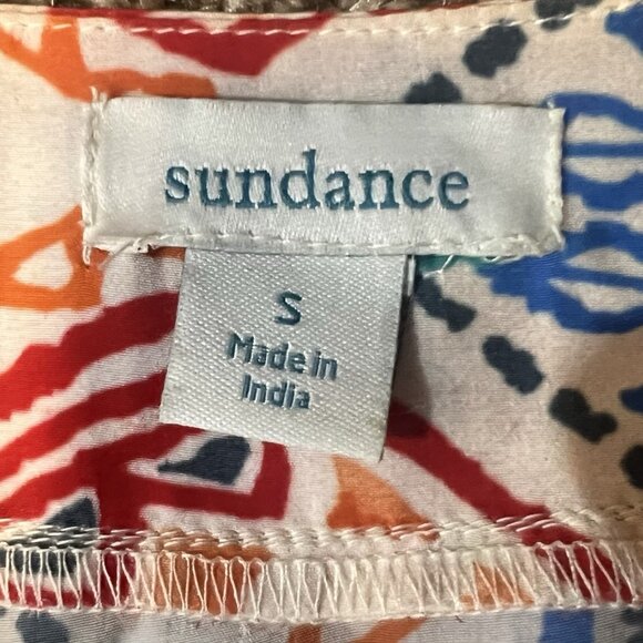 Sundance Women's Top Small Size Short Flutter Sleeve V-Neck Blouse - Picture 3 of 8